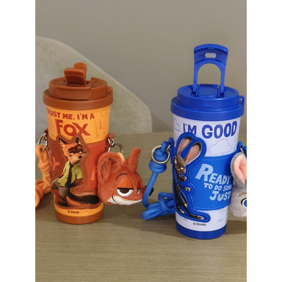 Zootopia Coffee Mug 16 oz (500ml) Nick & Judy Stainless Steel Mug