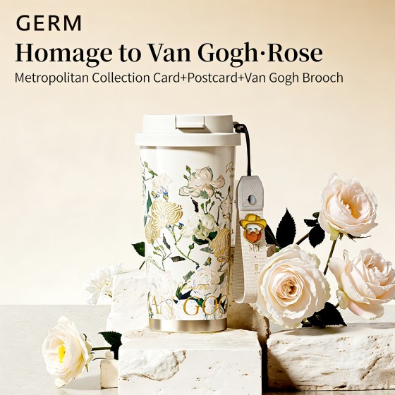 500ml梵高高保温杯咖啡杯新款高颜值吸管水杯生日圣诞礼物