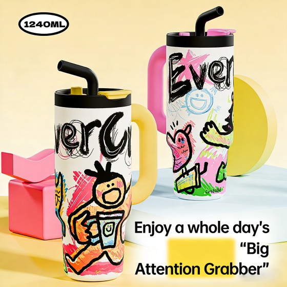 Street Graffiti Showstopper 32oz Stainless Steel Mug with Handle